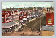 Guthrie OK-Oklahoma, Aerial Oklahoma Avenue, Advertisement, Vintage Postcard picture