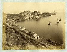 ND. Phot. Algeria, Mers el Kébir, Fort Algeria. Vintage Albumen Print. Strip picture