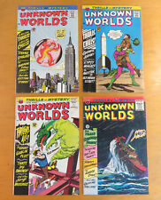 Unknown Worlds comic lot 44 45 46 47 VG/FN ACG 60s 1965 1966 12 cent picture