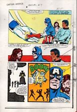 Original 1983 Captain America Annual 7 page 36 Marvel Comics color guide art picture