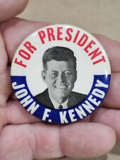 John F Kennedy 1960 PRESIDENTIAL campaign Pin ~ 3.50”  UNITED STATES  picture