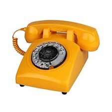 Corded Retro Phone TelPal Landline Telephone with Old Fashion Rotary Dial Key... picture