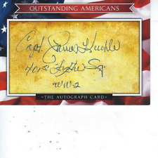 CAPT. JAMES KUNKLE SIGNED OUTSTANDING AMERICANS AUTOGRAPH CARD - WW2 401 FIGHTER picture