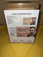 Abraham Lincoln Authentic Hand-Written Word Three JSA LOA picture