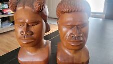 AFRICAN WOODEN SCULPTURES MAN AND WOMAN BEAUTIFUL picture