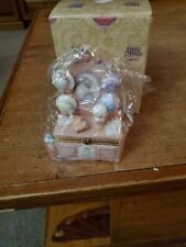 1998 Enesco Precious Moments Always Victorian Table Hinged Covered Box picture