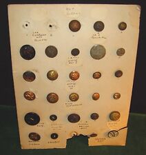 Lot of 27 WWI, WWII, Spanish American War Era US Army, Navy Uniform Buttons picture