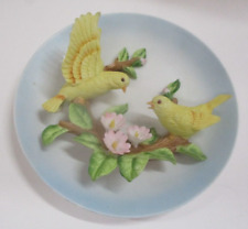 Vintage Jonathon Byron Ceramic Birds Canary? Plate Collectors Royal Carlton picture
