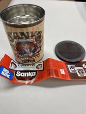 Vintage 1981 Sanka 97% Caf Free Coffee Tin W Original Label Victorian Gentleman picture