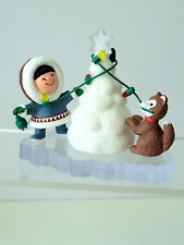 Hallmark  Frosty  Friends Ornament 2001 Snow Tree Decorating Party#22 in series picture