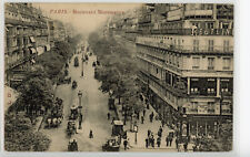 Boulevard Montmartre, 2nd / 9th arr., Paris, France, vintage 1910 postcard picture