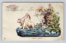 New York Hudson Fulton Celebration Europa Float, Vintage c1909 Postcard picture
