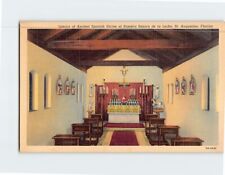 Postcard Interior Spanish Shrine Nuestra senora De la Leche St Augustine Florida picture