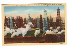 Signal Hill Oil District Long Beach CA California Vintage Postcard picture