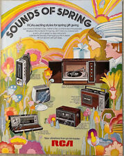 1971 RCA Sounds Of Spring Portable AM Radio Phonograph Clock AM/FM Vtg Print Ad picture