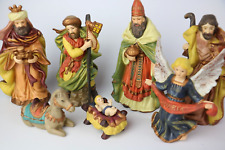 Vintage Christmas Nativity Set 7 Piece Set Ceramic 3