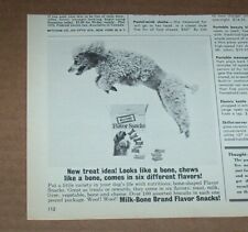 1964 old print ad - Milk Bone pet snacks Cute poodle dog Vintage Advertising picture