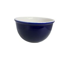 vintage large cobalt blue ceramic kitchen mixing bowl picture