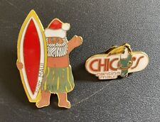 Maui Hawaii VTG 80s Lapel Pin Lot Surfing Santa Claus Chico’s Cantina Toucan 🦩 picture