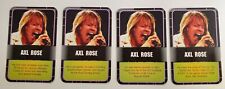 Axl Rose Guns N' Roses Rock Pop Music Trading Complete Card Set of 4 picture