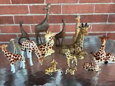 Collection of 14 Giraffe Figurines Figures picture