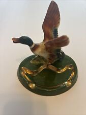 Ashtray Flying Duck Vtg Mid-Century Ceramic Mallard Figure 6 5/8