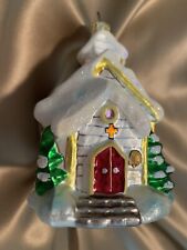 2001 Christopher Radko Country Church Chapel Ornament Retired Rare picture