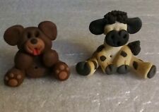 Wacki Macki Miniature Clay Figurines 1994 & ?  Teddy Bear 1  1/4