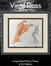 Virgil Ross Original Signed Model Sheet Drawing Bugs Bunny Gossamer Custom Frame picture