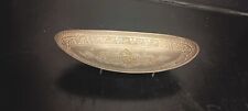 Vintage /Antique Solid Brass Footed Gondola Dish  picture