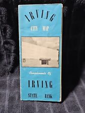 Vintage Rare 1954 Irving Texas City Map Irving State Bank picture
