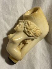 Antique Meerschaum Nude Woman Maiden Naughty Figural Pipe unused bowl only picture