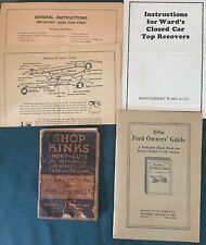 Antique Ford Owners Guide Model T Shop Kinks Chevy + Ephemera picture