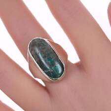 sz8.5 Vintage Silver and turquoise ring picture
