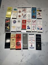 LOT OF 20 VINTAGE FRONT STRIKE, STRUCK MATCHBOOK COVERS picture
