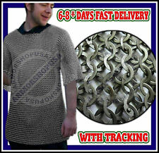 Chainmail Shirt Flat Riveted with Flat Washer Medieval Chain mail Haubergeon picture