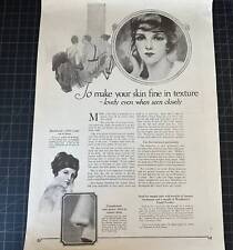 Vintage 1918 Woodbury’s Face Powder Makeup Print Ad picture