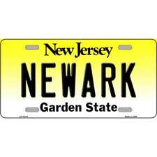 Newark New Jersey Novelty Metal License Plate Tag LP-10147 picture