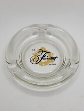 Vintage The Fairmont Hotels - Clear Ashtray / Trinket / Change Dish - Very Good picture