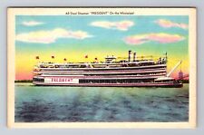 All Steel Steamer President, Ship, Transportation, Antique, Vintage Postcard picture