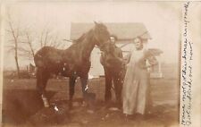 J47/ Templeton Wisconsin RPPC Postcard c1910 Farmers Horse Home 246 picture