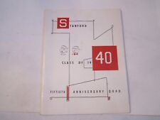 1940 STANFORD CLASS OF 1940 15TH ANNIVERSARY QUAD BOOKLET - TUB A picture