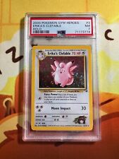 Pokemon tcg 2000 Gym Heroes Erika's clefable holo	#3	PSA	7 picture