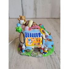 Vintage ceramic Easter bunny ice cream car village house picture