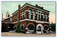 c1910 Police Station Exterior Building Nashua New Hampshire NH Vintage Postcard picture