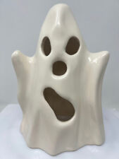 Vintage Halloween Ceramic Ghost Candle Tea Light Holder Figurine picture