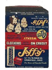 Jaffa's Clothing - Springfield, Ohio  Matchcover  Royal Flash picture
