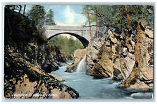 Brechin Scotland Postcard Gannochy Bridge Edzell 1912 Antique Posted picture