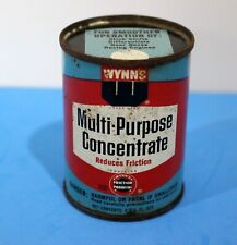 VINTAGE WYNN'S MULTI-PURPOSE CONCENTRATE METAL CAN FULL GAS/OIL picture