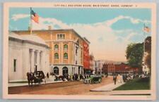 City Hall And Opera House, Main Street, Barre, Vermont VT Postcard (#F668) picture